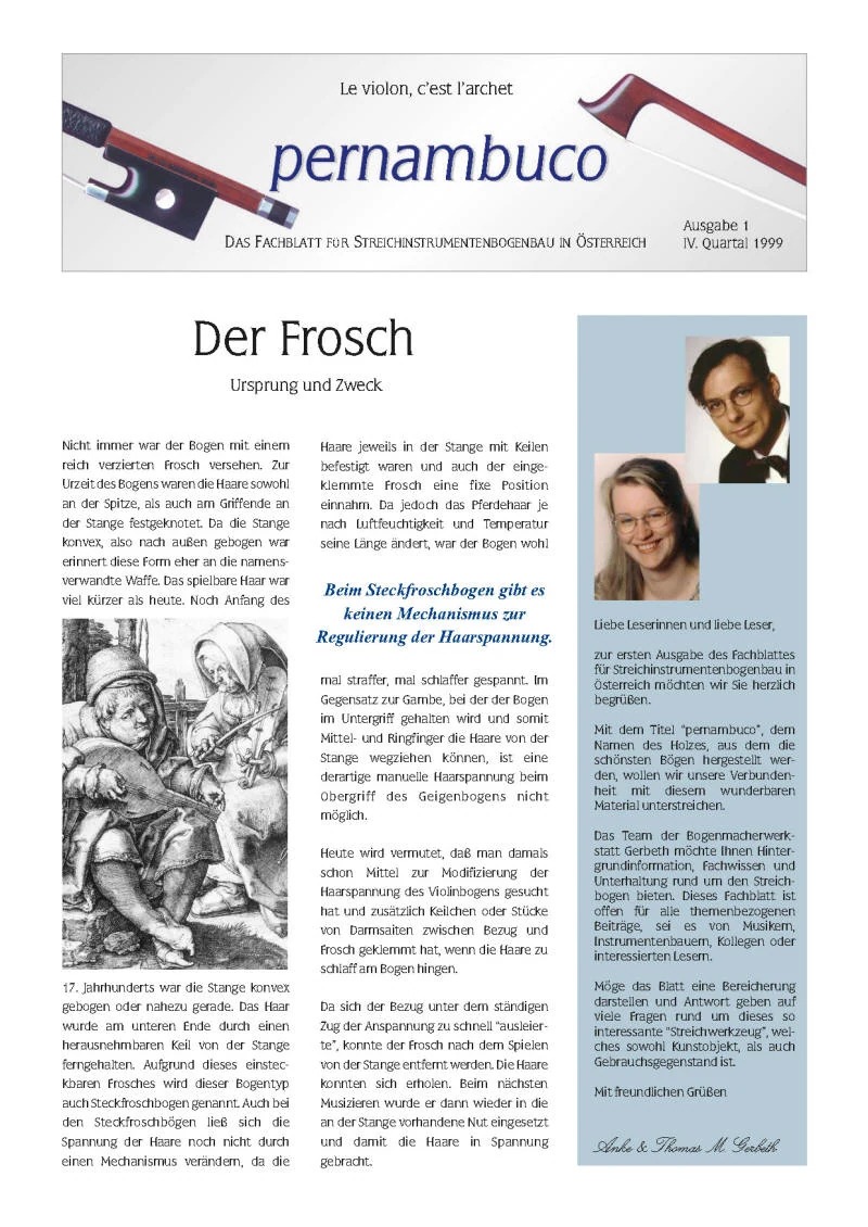 Titelblatt pernambuco – Ausgabe 1